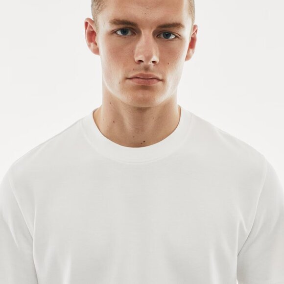 Mango Men Breathable cotton t-shirt White - Picture 3 of 5